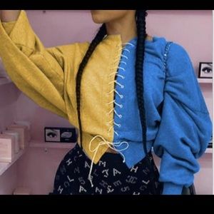 Trendy Bandage sweatshirt